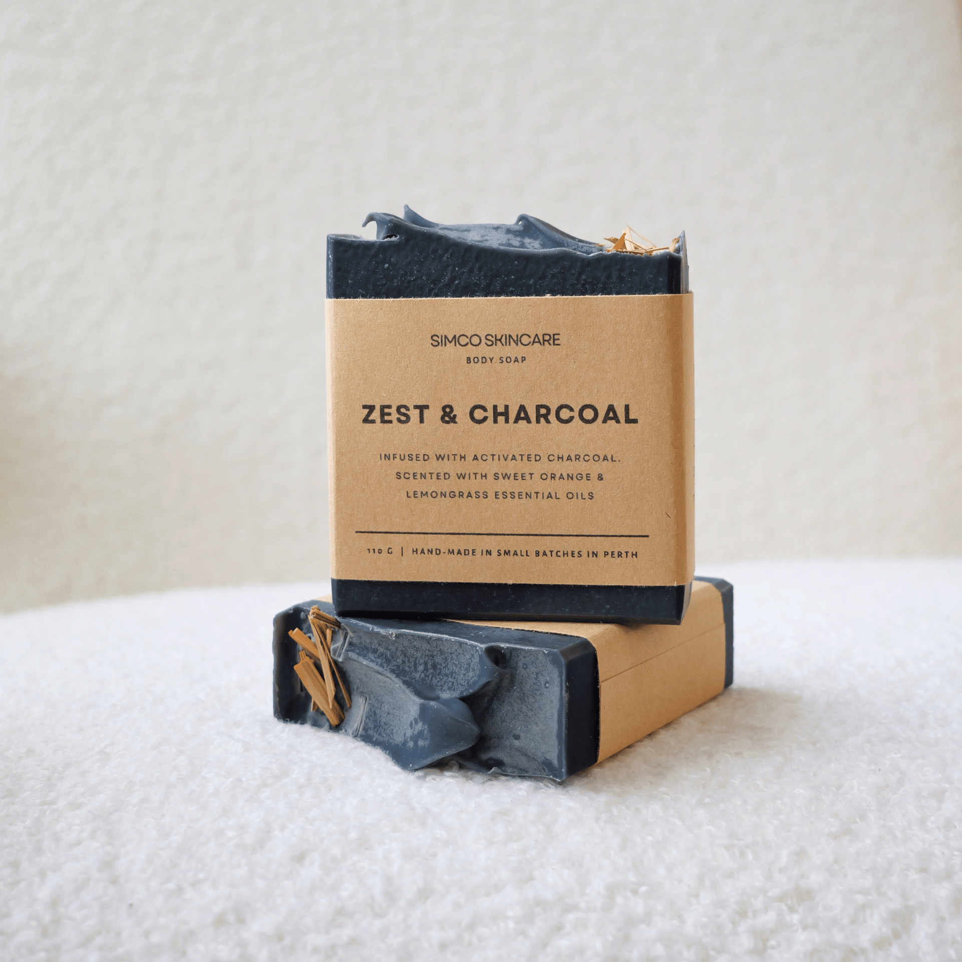 Zest & Charcoal (Natural Soap with Essential Oils) - SIMCO SKINCARE