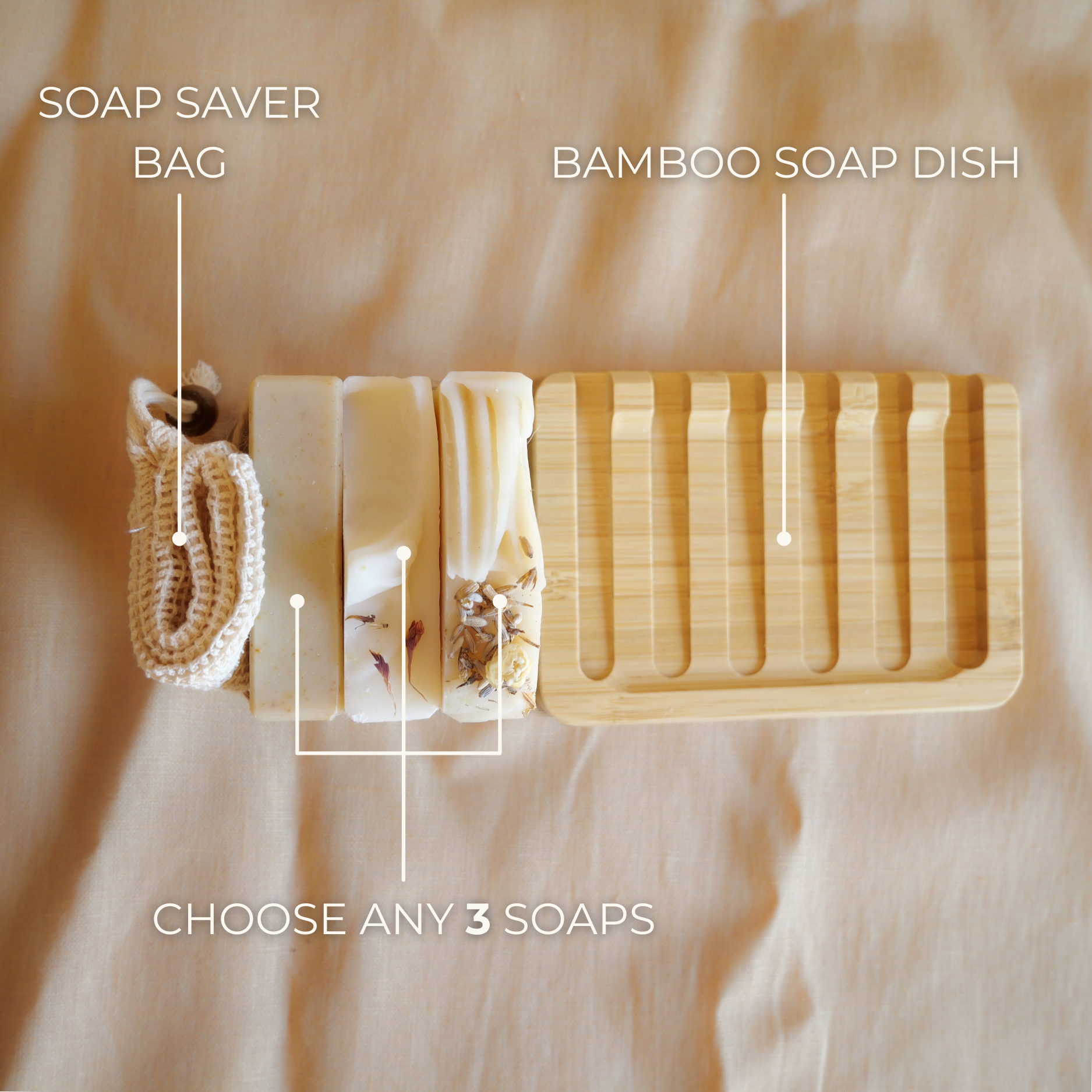 Pick 3 Soap Bars + Dish Bundle