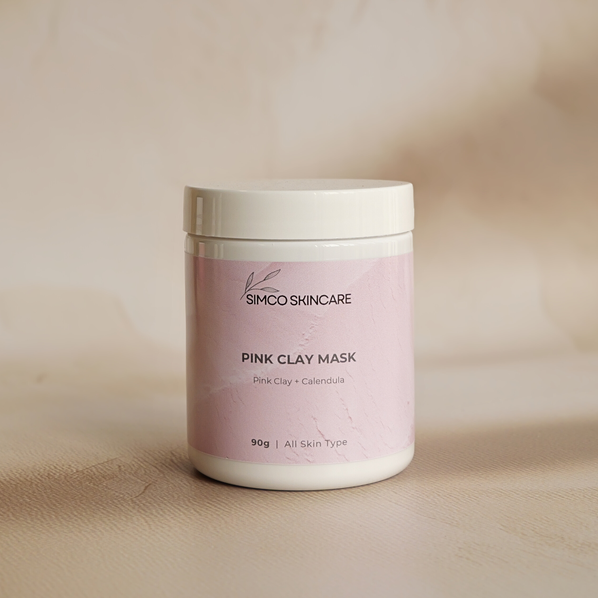 Pink Clay Mask (with Coconut Milk, Calendula, Aloe & Chamomile)