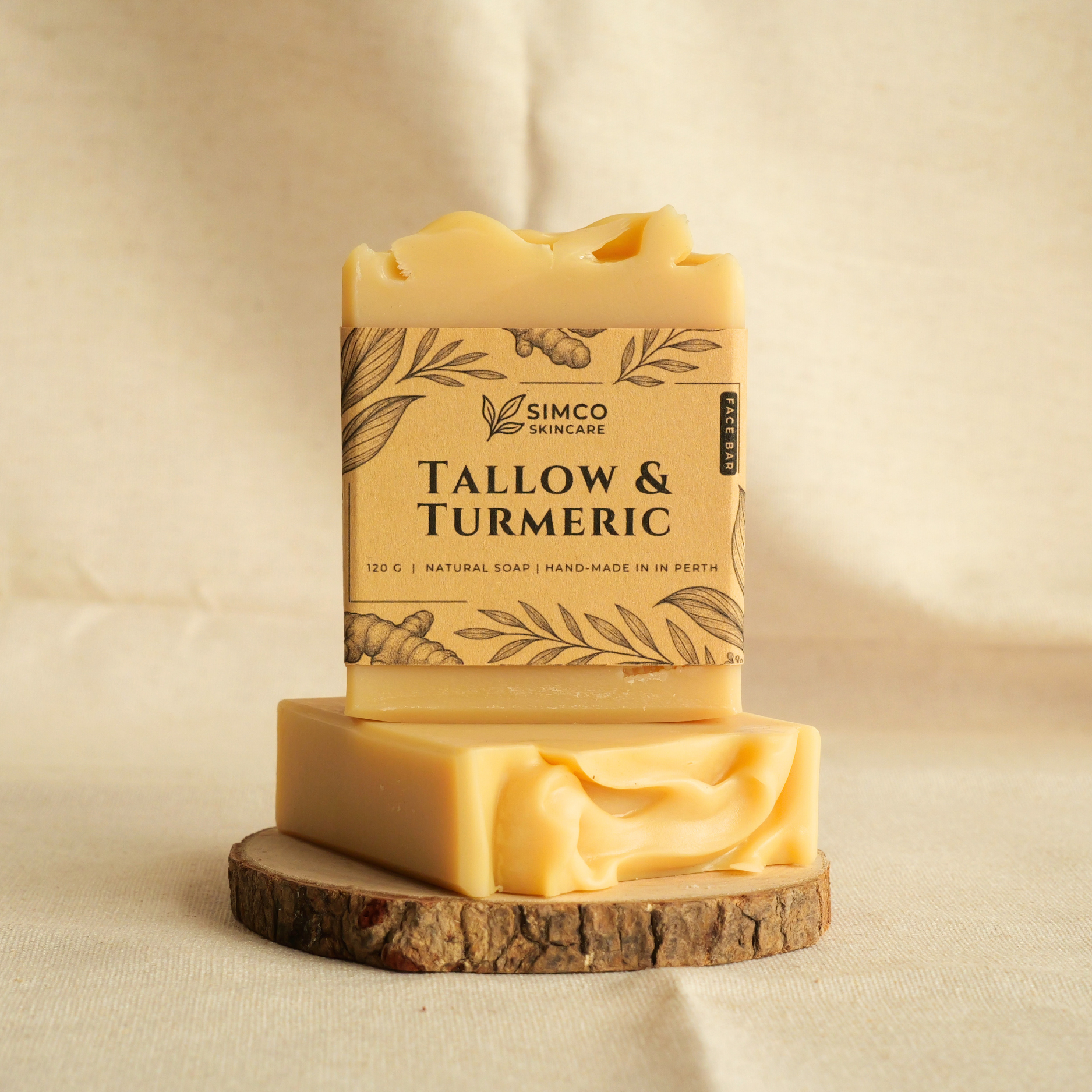 Tallow & Turmeric (Natural Face Bar with Essential Oils)