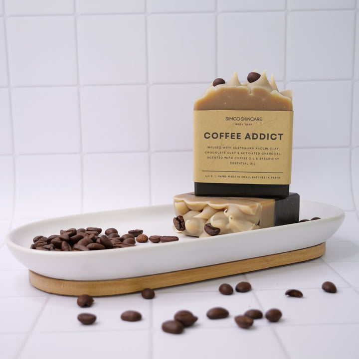 Coffee Addict (Natural Coffee Soap with Spearmint Essential Oil) - SIMCO SKINCARE