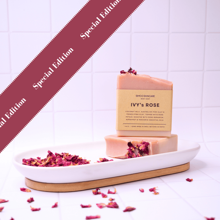 Ivy's ROSE (Natural Pink Clay Soap with Essential Oils) - SIMCO SKINCARE