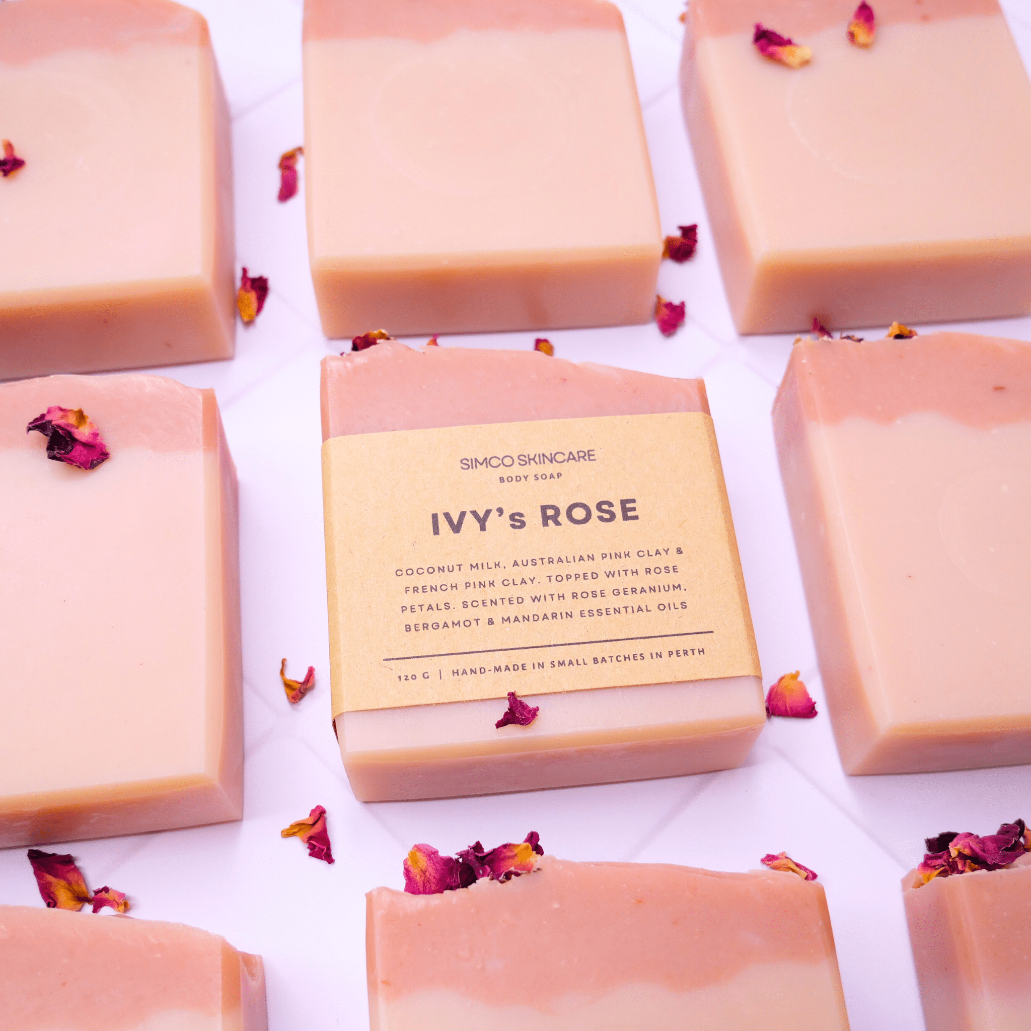 Ivy's ROSE (Natural Pink Clay Soap with Essential Oils) - SIMCO SKINCARE