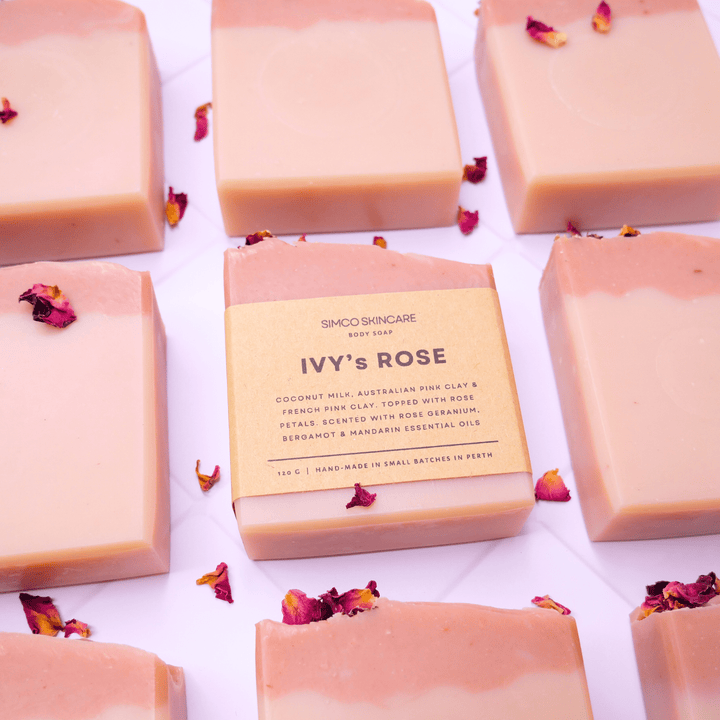 Ivy's ROSE (Natural Pink Clay Soap with Essential Oils) - SIMCO SKINCARE