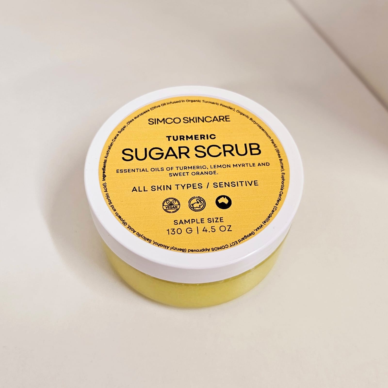 Turmeric Body Sugar Scrub + SHEA BUTTER - SIMCO SKINCARE